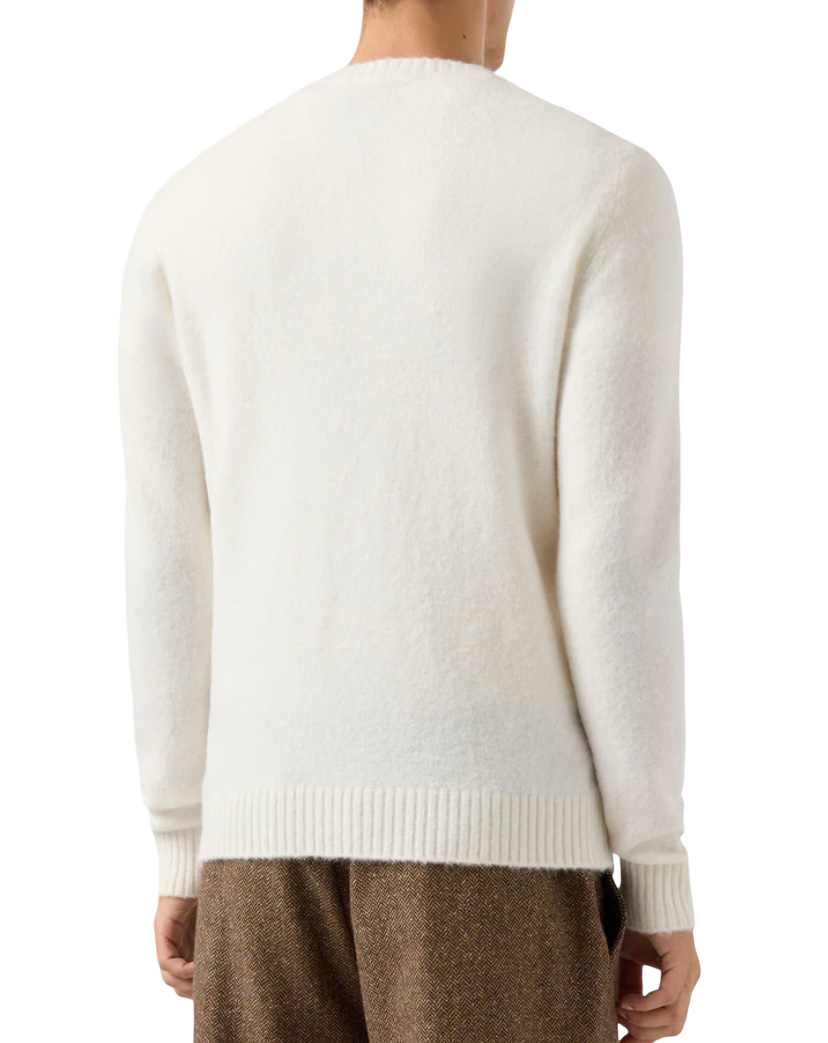 MC2 SAINT BARTH - Maglione Regent Bianco in Alpaca Stretch