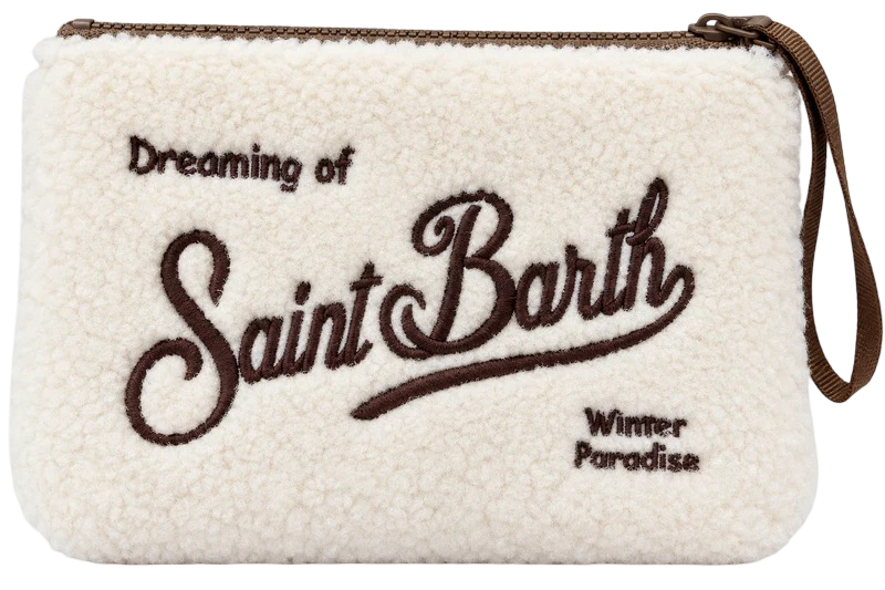MC2 SAINT BARTH - Christmas Box Cappellino Marrone e Pochette Teddy