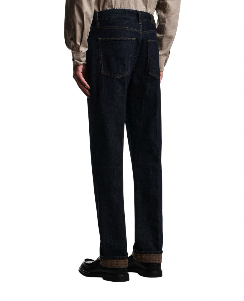 EMPORIO ARMANI - Jeans J76 Straight Fit Comfort Stretch Rinse