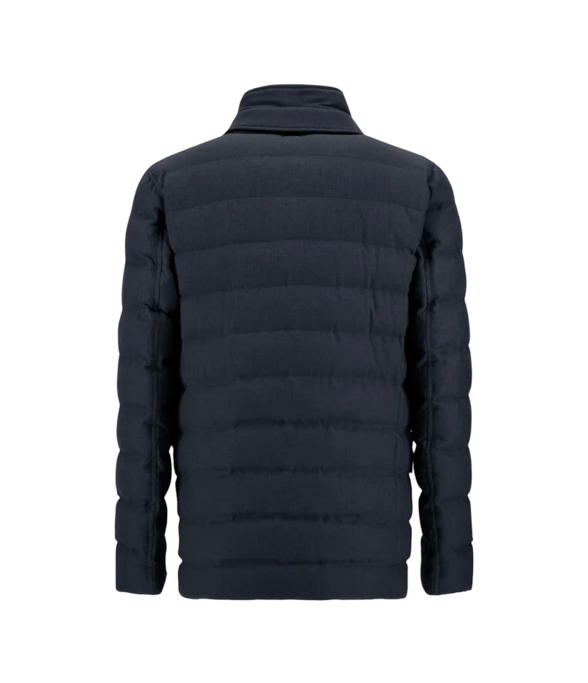 HERNO - Giacca Piumino Blu in Arendelle e Monogram