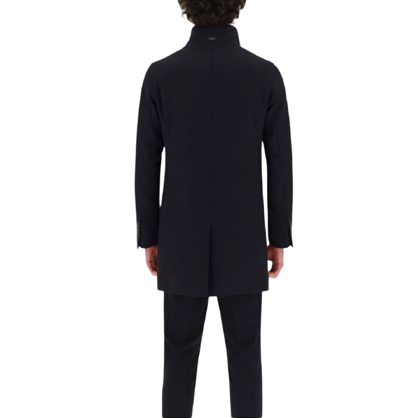 HERNO - Cappotto Nero con pettorina rimovibile