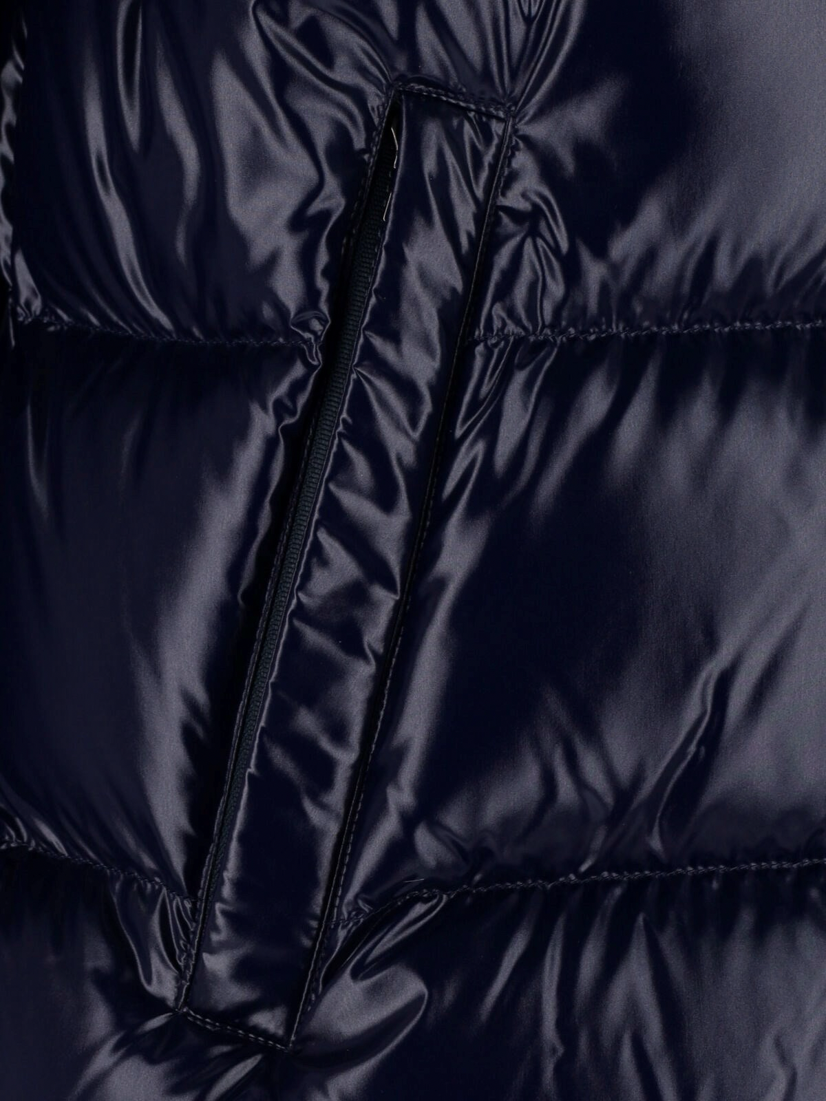 HERNO - Piumino Hero Blu in Nylon lucido