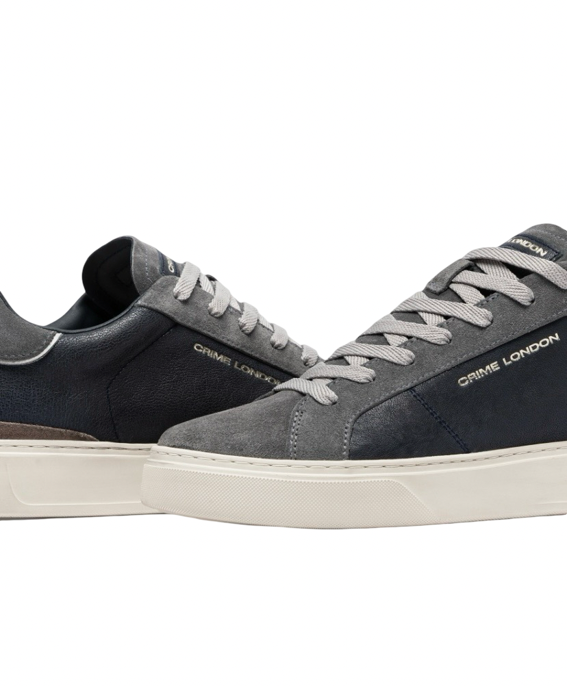 CRIME LONDON - Sneakers Blade Misty Grey e Blu