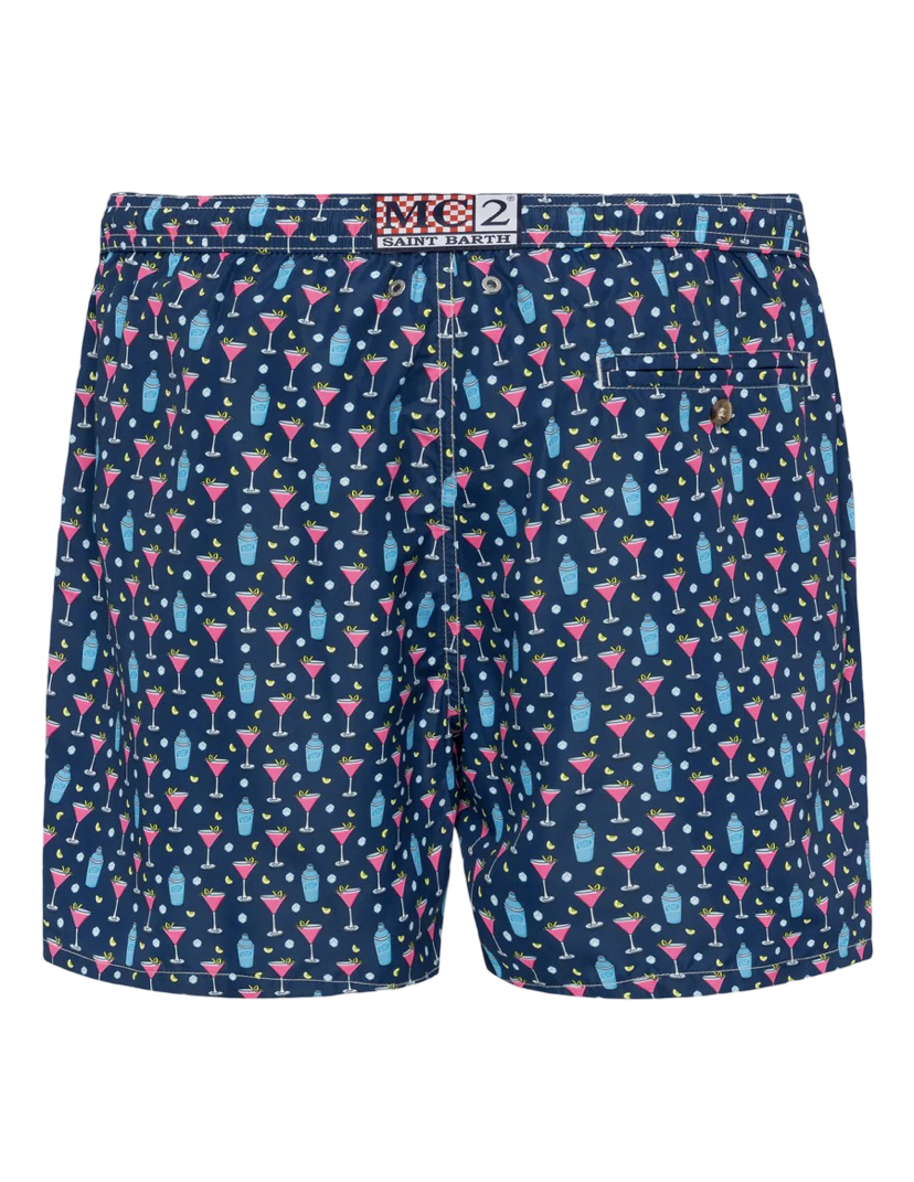 MC2 SAINT BARTH - Costume Blu con stampa Cocktail