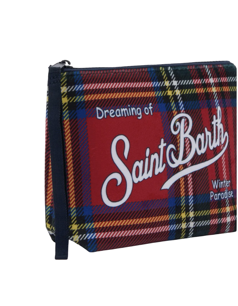 MC2 SAINT BARTH - Pochette Aline Tartan Rosso