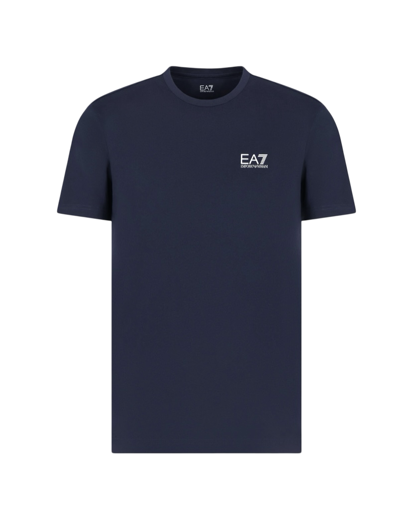 EA7 - T-shirt Blu Core Identity in Cotone Pima