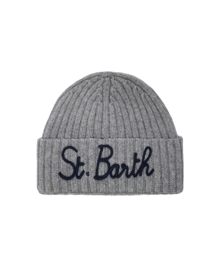 MC2 SAINT BARTH - Cappellino Wengen Grigio con scritta Blu