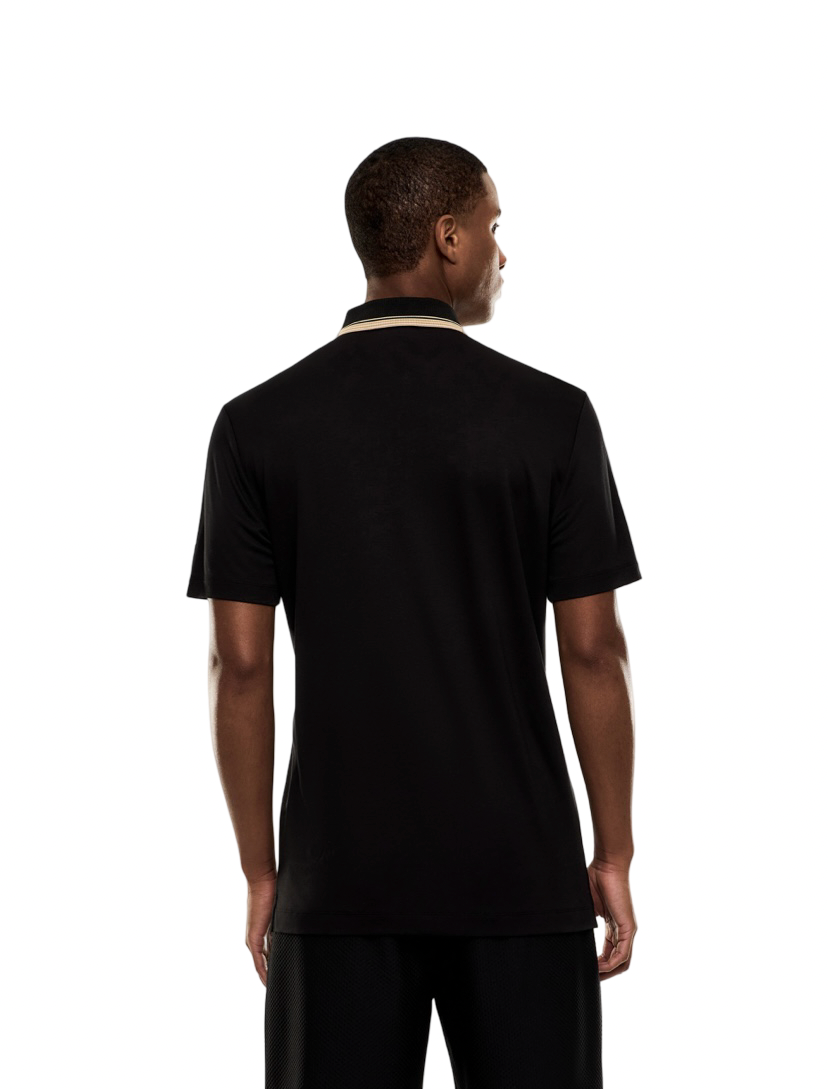 EA7 - Polo Nera e Oro Premium Label