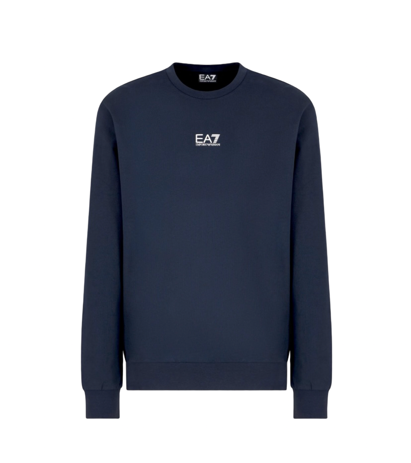 EA7 - Felpa Blu Girocollo Core identity