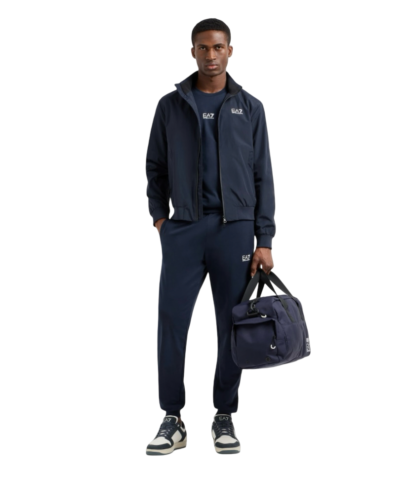 EA7 - Felpa Blu Girocollo Core identity