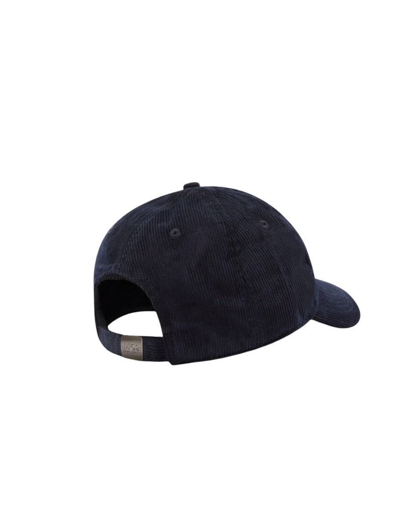 MC2 SAINT BARTH - Cappellino Baseball Blu in Velluto a Coste Corduroy