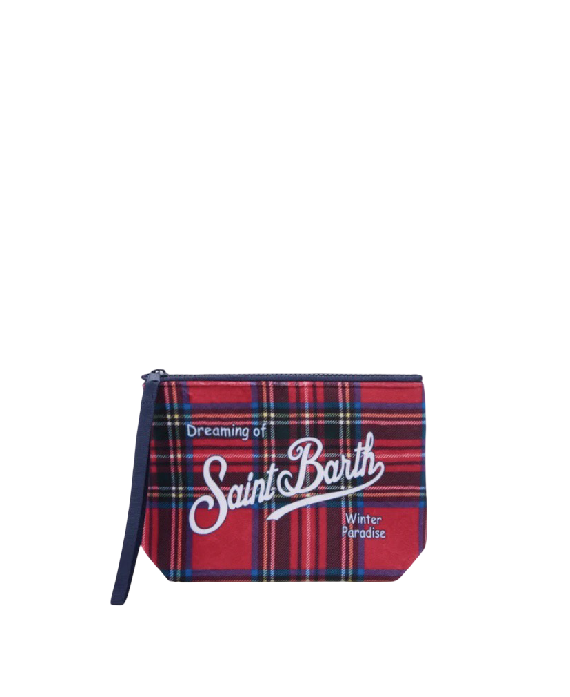 MC2 SAINT BARTH - Pochette Aline Tartan Rosso