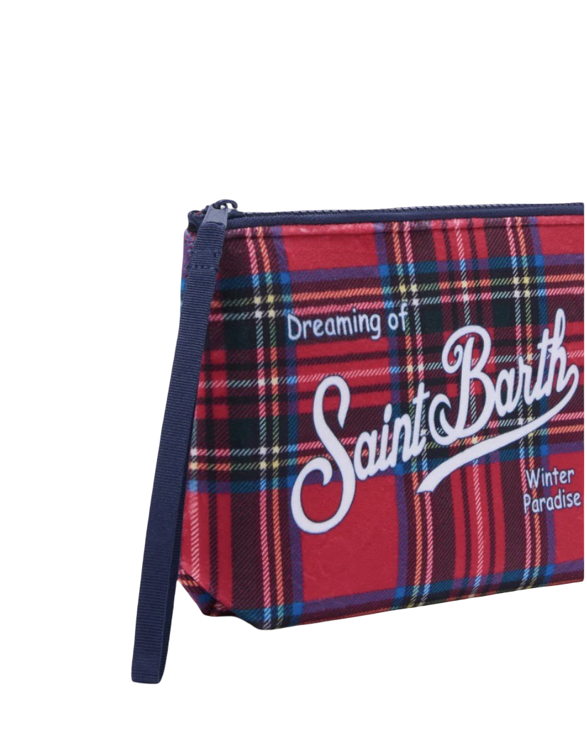 MC2 SAINT BARTH - Pochette Aline Tartan Rosso